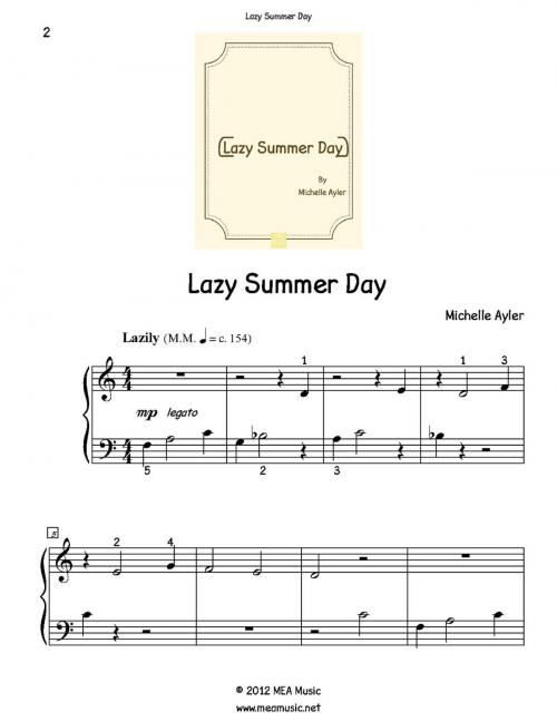 Cover of the book Lazy Summer Day by Michelle Ayler, MEA Music