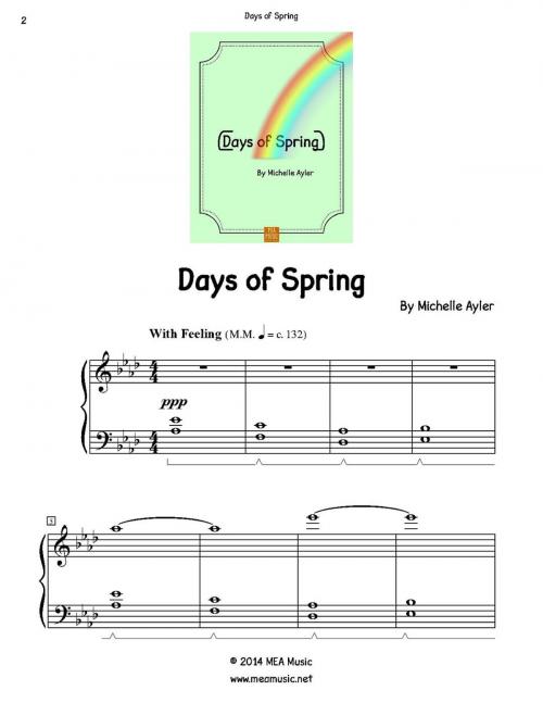 Cover of the book Days of Spring by Michelle Ayler, MEA Music