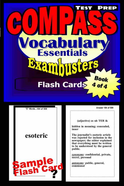 Cover of the book COMPASS Test Prep Essential Vocabulary--Exambusters Flash Cards--Workbook 4 of 4 by Compass Exambusters, Ace Academics, Inc.