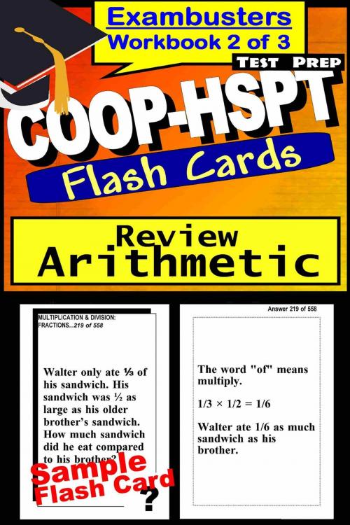 Cover of the book COOP-HSPT Test Prep Arithmetic Review--Exambusters Flash Cards--Workbook 2 of 3 by COOP Exambusters, Ace Academics, Inc.