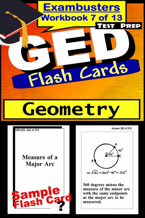 Cover of the book GED Test Prep Geometry Review--Exambusters Flash Cards--Workbook 7 of 13 by GED Exambusters, Ace Academics, Inc.