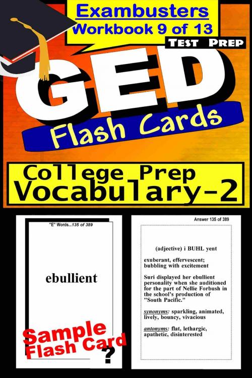 Cover of the book GED Test Prep College Prep Vocabulary 2 Review--Exambusters Flash Cards--Workbook 9 of 13 by GED Exambusters, Ace Academics, Inc.