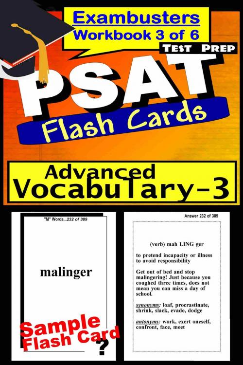 Cover of the book PSAT Test Prep Advanced Vocabulary 3 Review--Exambusters Flash Cards--Workbook 3 of 6 by PSAT Exambusters, Ace Academics, Inc.