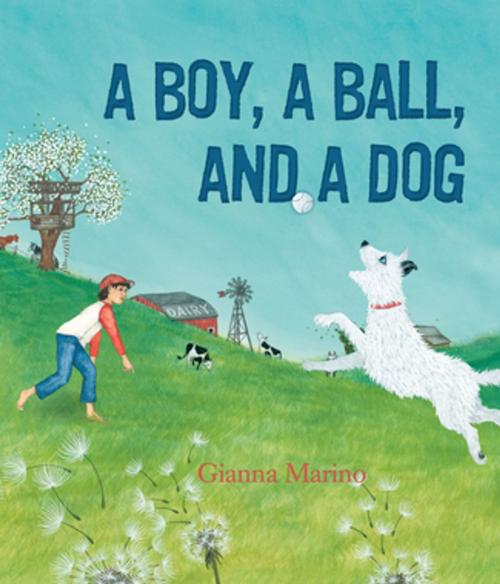 Cover of the book A Boy, a Ball, and a Dog by Gianna Marino, Roaring Brook Press