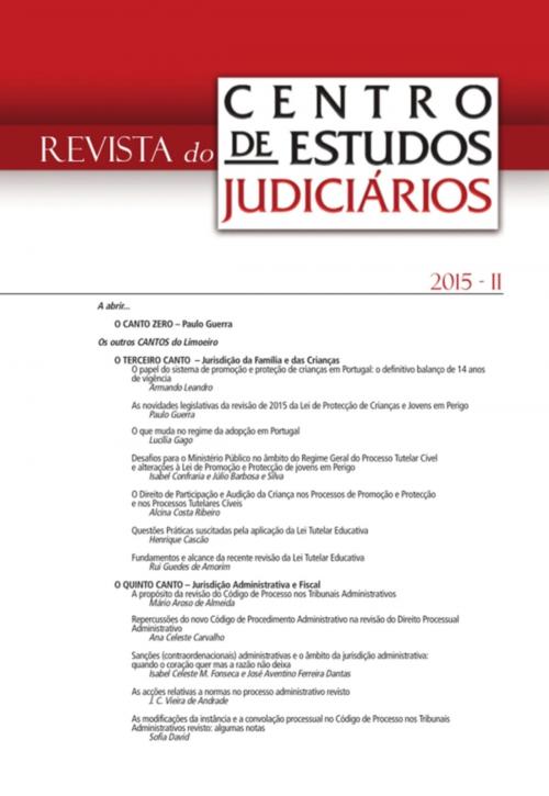 Cover of the book Revista do CEJ n.º 2 de 2015 by Centro de Estudos Judiciários, Almedina