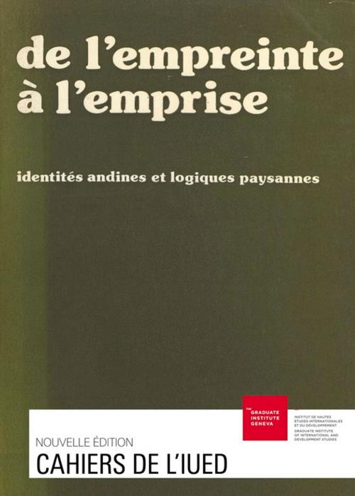 Cover of the book De l'empreinte à l'emprise by Collectif, Graduate Institute Publications