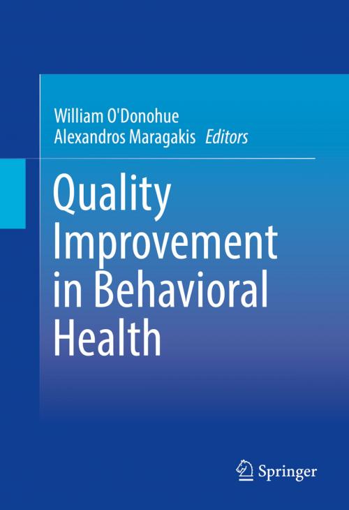 Cover of the book Quality Improvement in Behavioral Health by , Springer International Publishing