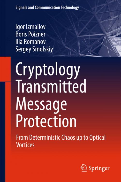 Cover of the book Cryptology Transmitted Message Protection by Igor Izmailov, Boris Poizner, Ilia Romanov, Sergey Smolskiy, Springer International Publishing