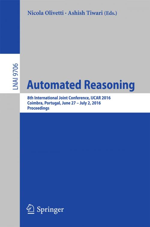 Cover of the book Automated Reasoning by , Springer International Publishing