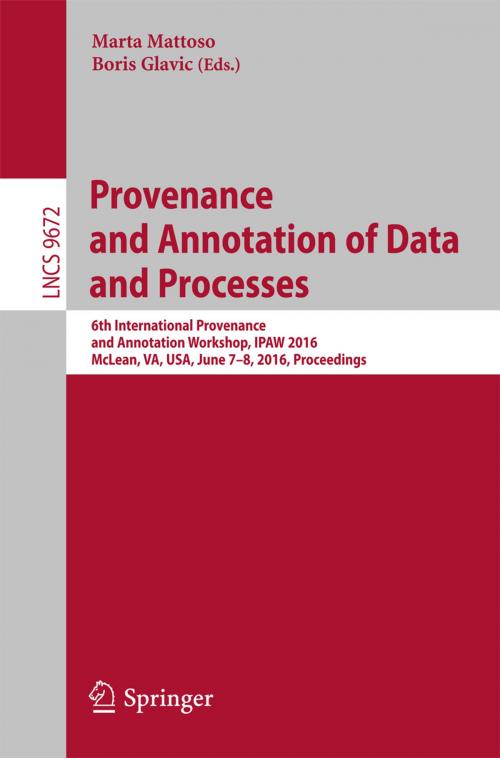 Cover of the book Provenance and Annotation of Data and Processes by , Springer International Publishing