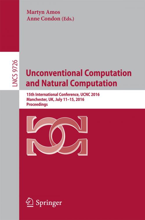 Cover of the book Unconventional Computation and Natural Computation by , Springer International Publishing