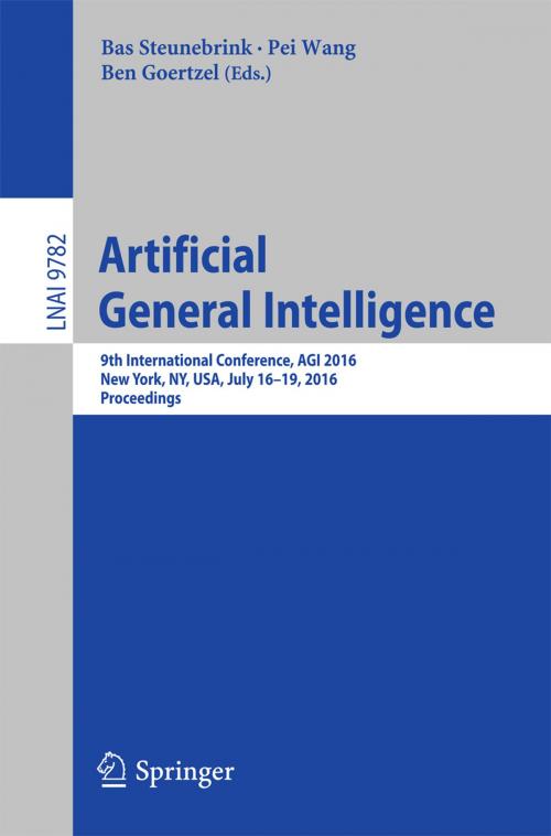 Cover of the book Artificial General Intelligence by , Springer International Publishing