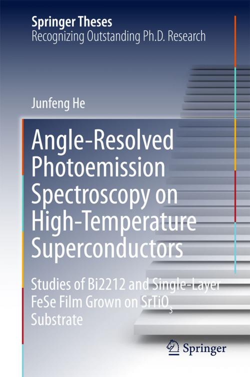 Cover of the book Angle-Resolved Photoemission Spectroscopy on High-Temperature Superconductors by Junfeng He, Springer Berlin Heidelberg