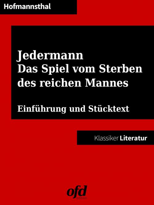 Cover of the book Jedermann. Das Spiel vom Sterben des reichen Mannes by Hugo von Hofmannsthal, Books on Demand