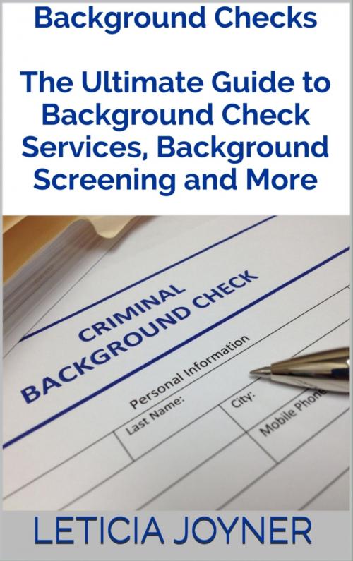 Cover of the book Background Checks by Leticia Joyner, BookRix