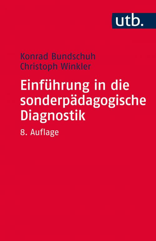Cover of the book Einführung in die sonderpädagogische Diagnostik by Konrad Bundschuh, UTB GmbH