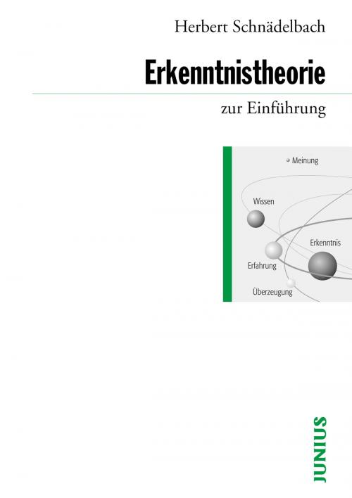 Cover of the book Erkenntnistheorie zur Einführung by Herbert Schnädelbach, Junius Verlag