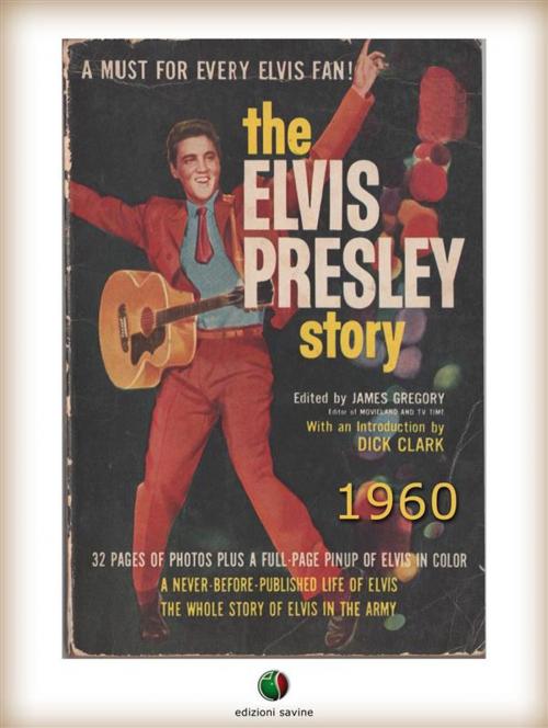 Cover of the book The Elvis Presley Story by James Gregory, Edizioni Savine