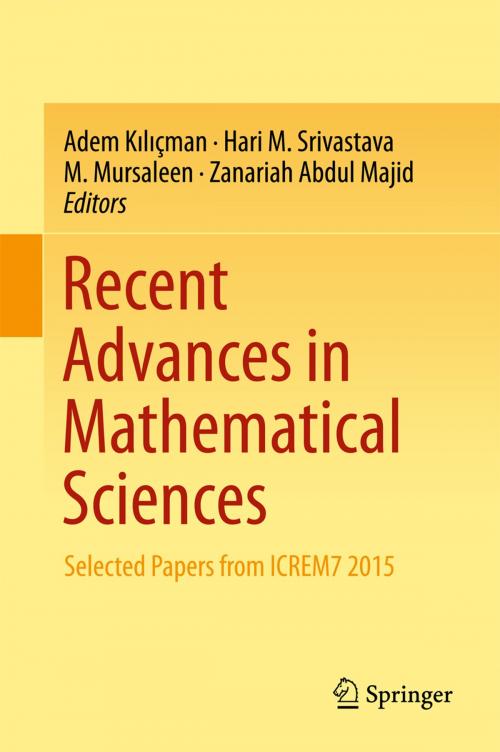 Cover of the book Recent Advances in Mathematical Sciences by , Springer Singapore
