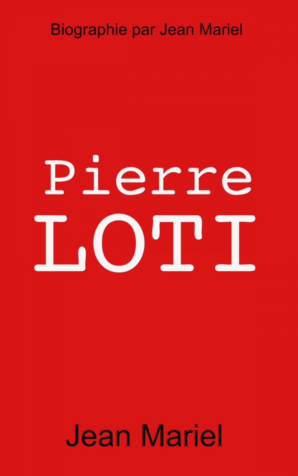 Big bigCover of Pierre Loti