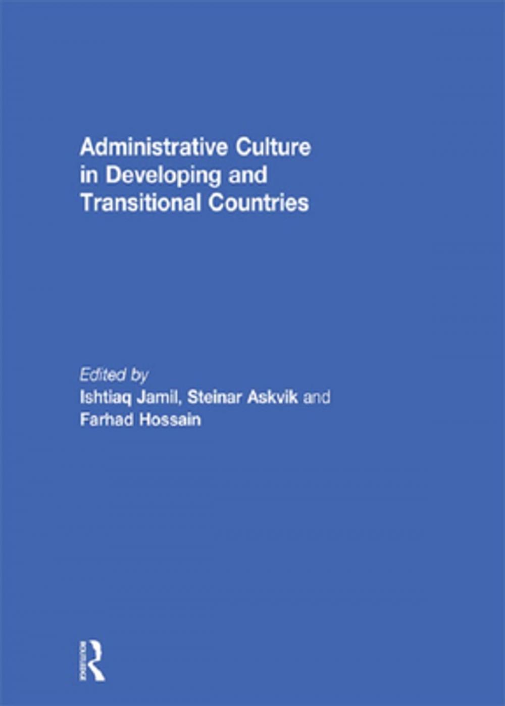 Big bigCover of Administrative Culture in Developing and Transitional Countries