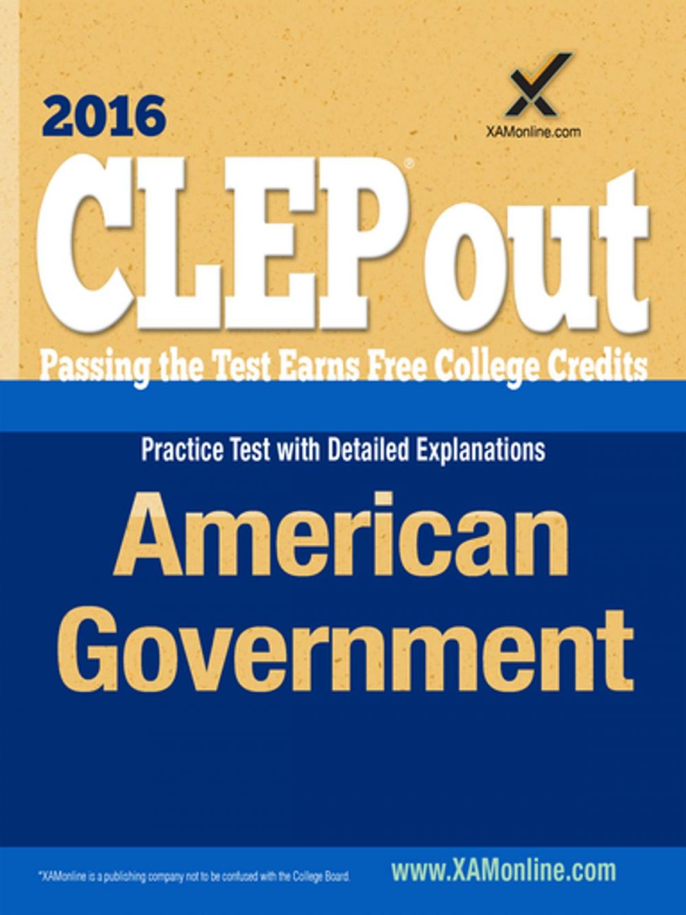 Big bigCover of CLEP American Government