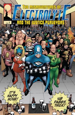 Book cover of The Misadventures of Electrolyte and The Justice Purveyors #1
