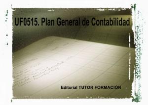 Cover of the book Plan general de Contabilidad. UF0515 by Pilar González Molina