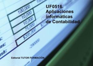 Cover of the book Aplicaciones informáticas de Contabilidad. UF0516 by Pilar González Molina