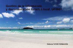 Cover of the book Gestión de la información y documentación turística local. UF0081 by María Reyes Pérez Urquía
