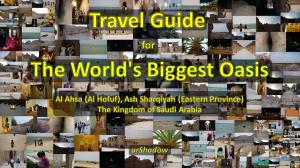 Cover of Travel Guide for The World's Biggest Oasis
