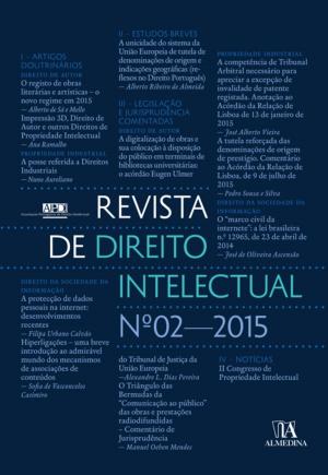 Cover of the book Revista de Direito Intelectual n.º 2 - 2015 by Fernanda Paula Oliveira; Maria Manuel Leitão Marques; Ana Cláudia Guedes; Mariana Maia Rafeiro