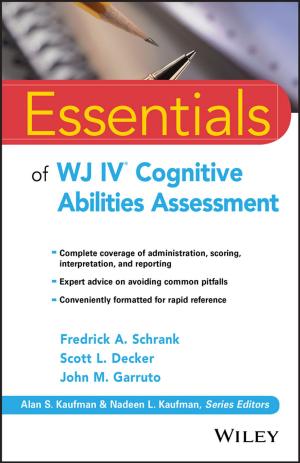 Book cover of Essentials of WJ IV Cognitive Abilities Assessment