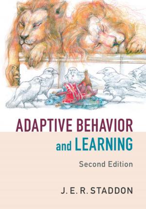 Cover of the book Adaptive Behavior and Learning by Roel Snieder, Jen Schneider