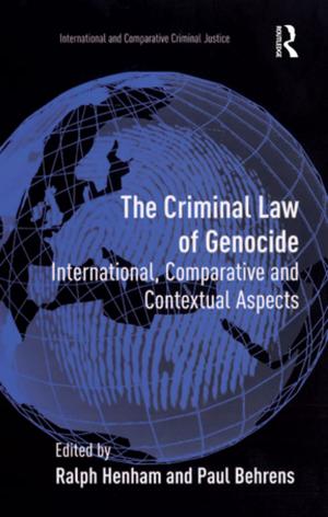 Cover of the book The Criminal Law of Genocide by Tarja Cronberg