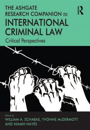 Cover of the book The Ashgate Research Companion to International Criminal Law by Allan Pred