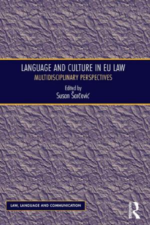 Cover of the book Language and Culture in EU Law by Anne S. Tsui, Yanjie Bian