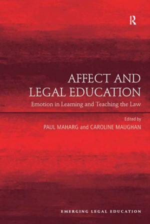 Cover of the book Affect and Legal Education by Christopher J. Eberle
