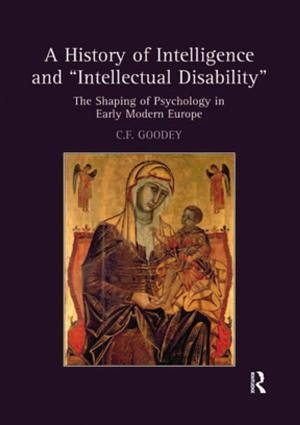 Book cover of A History of Intelligence and 'Intellectual Disability'