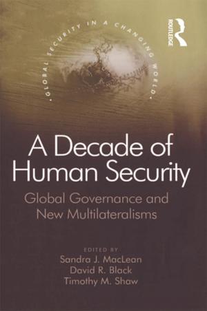 Cover of the book A Decade of Human Security by Alexius A. Pereira, Bryan S. Turner, Kamaludeen Mohamed Nasir