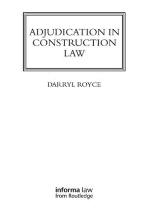 Cover of the book Adjudication in Construction Law by Camilla Toulmin, Ben Wisner