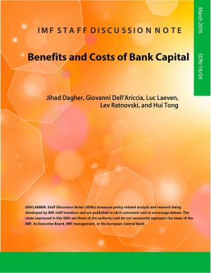 Cover of the book Benefits and Costs of Bank Capital by Masahiro Nozaki, Tobias Mr. Roy, Pawel Mr. Dyczewski, Bernhard Mr. Fritz-Krockow, Mariana Ms. Torres-Gavela, Gamal Zaki Dr. El-Masry, Rafael Mr. Portillo