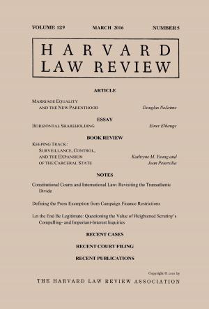 bigCover of the book Harvard Law Review: Volume 129, Number 5 - March 2016 by 