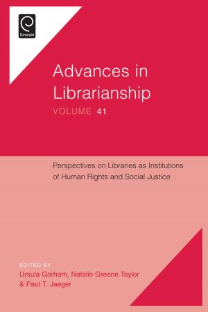 Cover of the book Perspectives on Libraries as Institutions of Human Rights and Social Justice by Eneli Kindsiko