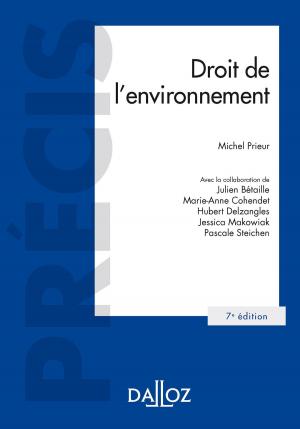 Cover of the book Droit de l'environnement by Ferdinand Mélin-Soucramanien