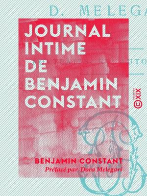 Cover of the book Journal intime de Benjamin Constant by Jean Moréas