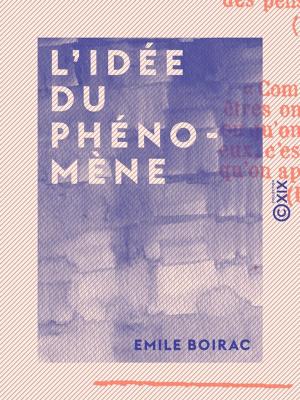 Cover of the book L'Idée du phénomène by Théophile Gautier