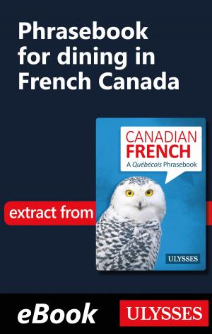 Book cover of Phrasebook for dining in French Canada