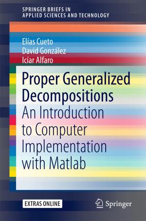 Cover of the book Proper Generalized Decompositions by Giandomenico Toniolo, Marco di Prisco