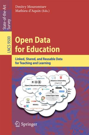 Cover of the book Open Data for Education by Luis de la Peña, Ana María Cetto, Andrea Valdés Hernández